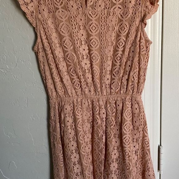 Monteau Mauve Lace Sleeveless Dress Size Small - Picture 5 of 15
